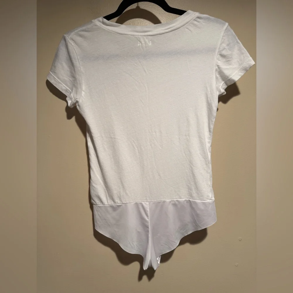 L'AGENCE Claire Short Sleeve Jersey Bodysuit medium - Picture 9 of 11